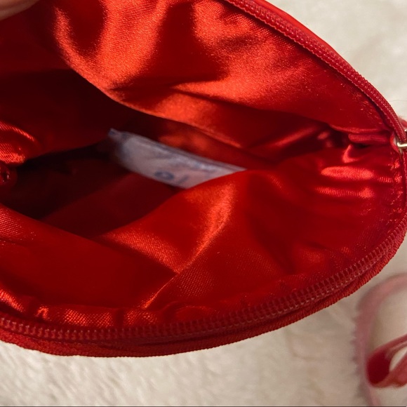 New Giorgio Armani Beaute red snap zippered wristlet - Picture 7 of 10